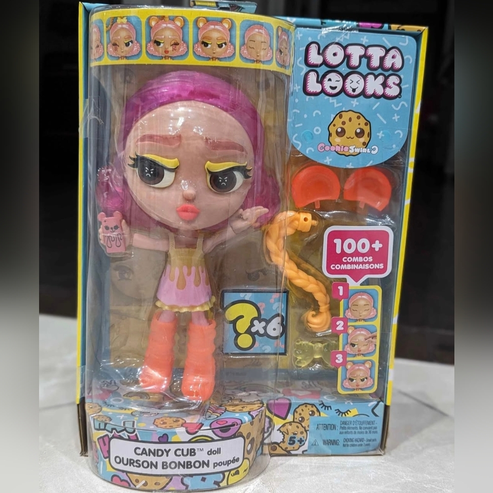 2/$35 Lotta Looks Cookie Swirl C Candy Cub Doll 20+ Plug and Play Pieces